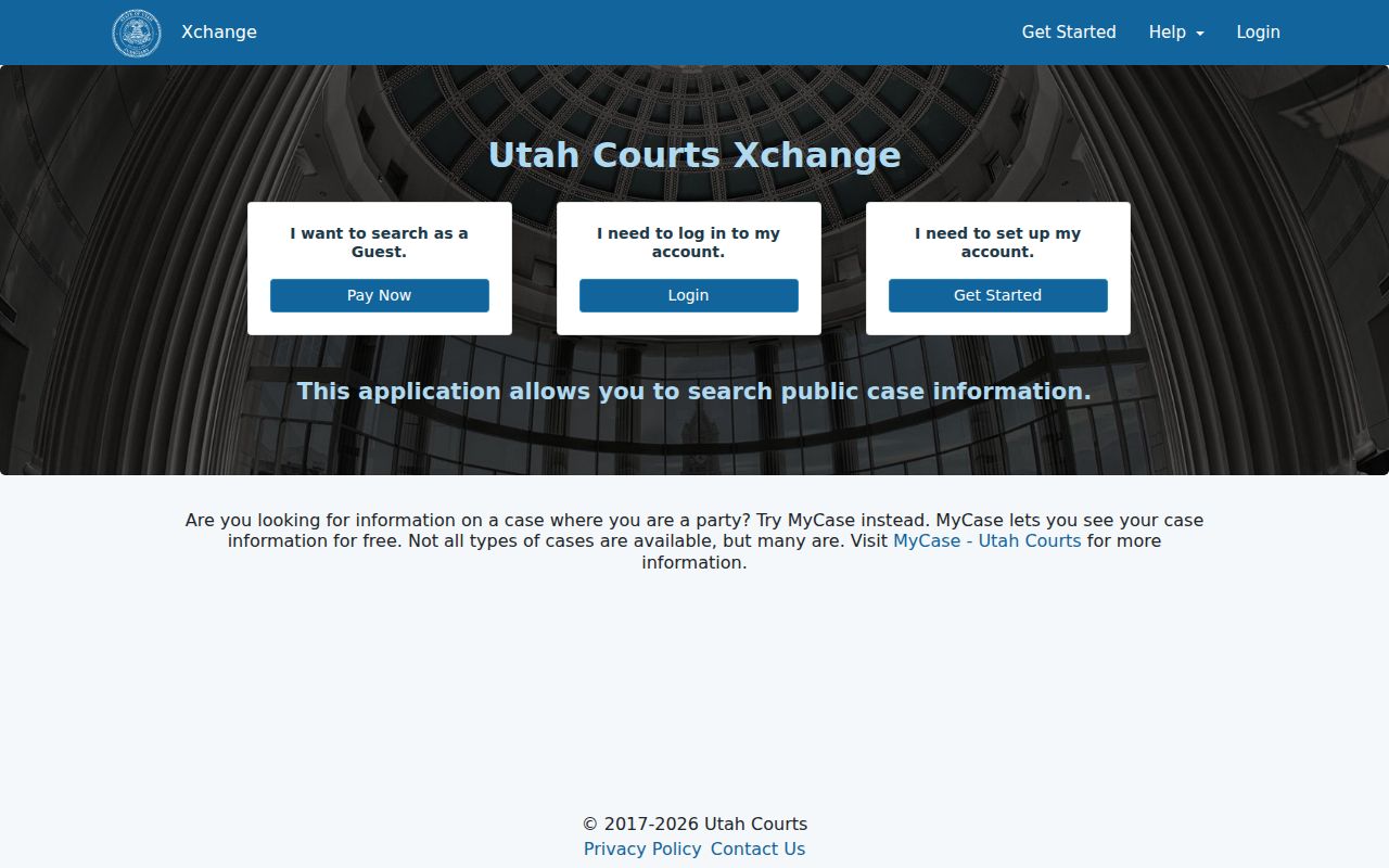 Sanpete County warrant lookup with Xchange public jurisdiction controls